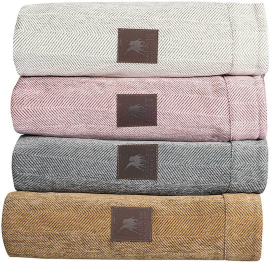 Das Home Essential 3948 Ριχτάρι Διθέσιου Καναπέ Chenille 180x250εκ. Pink