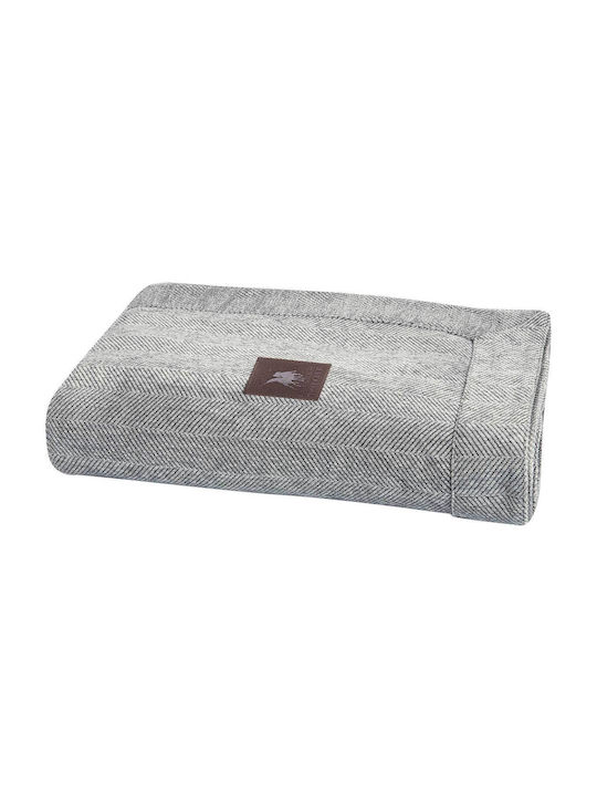 Das Home Essential 3947 Zweisitzer-Sofa Überwurf Chenille 180x250cm Grau