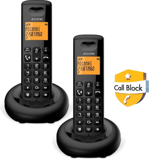Alcatel E260 Cordless Phone with Greek Menu Black