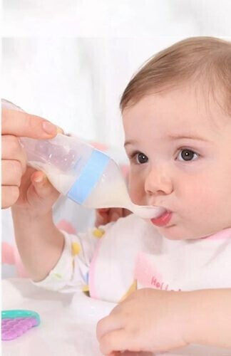 Nuby Squeeze Feeder Bottle with Spoon Tip 1 Piece 3m+ Green