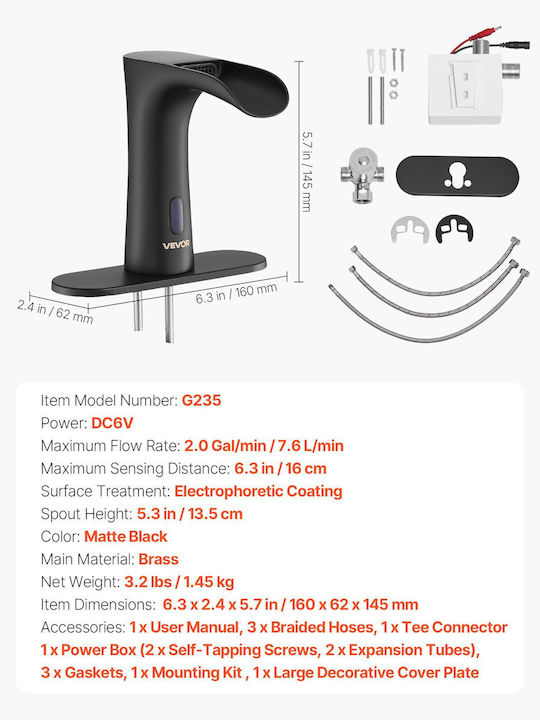 Vevor Amestecare Robinet Chiuvetă Bronz