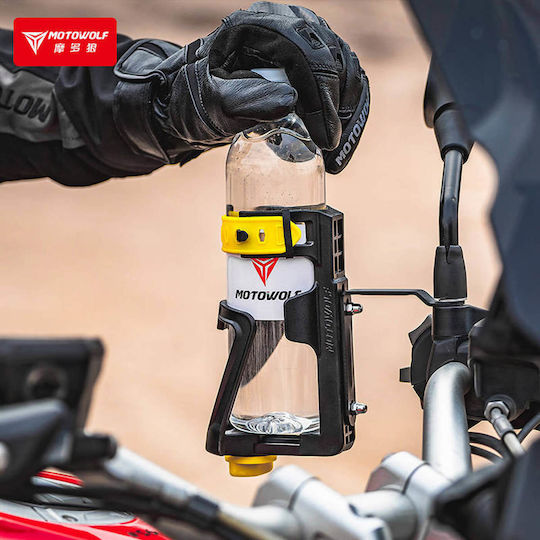 Cușcă pentru sticle pentru Oglindă de Motocicletă și Bicicletă Gri-albastru-portocaliu Mdl3530b Motowolf