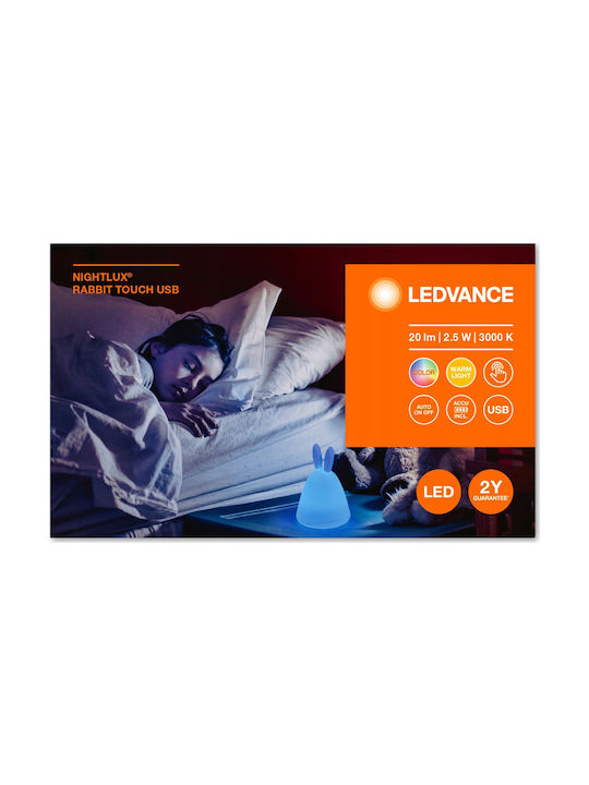 Ledvance Φωτάκι Νυκτός LED USB Γκρι