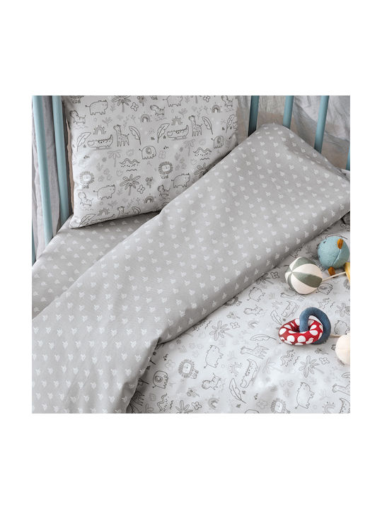 Kentia Baby Duvet Cover Set With Pillowcase Cungo Multicolour 100x140cm