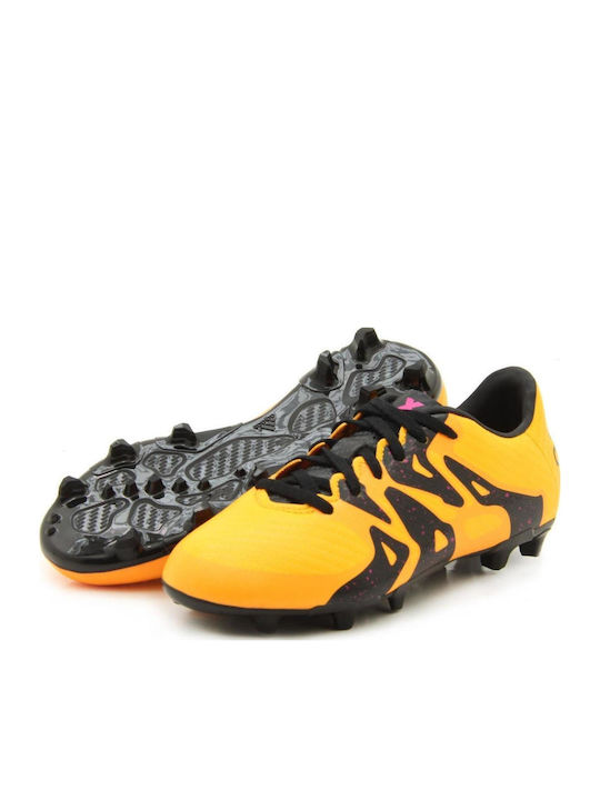 X 15.3 FG-AG J Kids Molded Soccer Shoes Orange