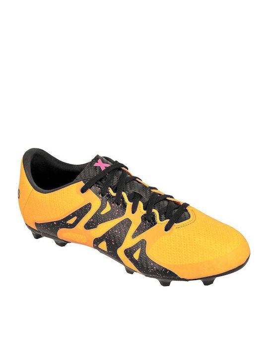 X 15.3 FG-AG J Kids Molded Soccer Shoes Orange