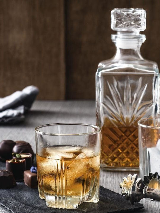 Bormioli Rocco Selecta Γυάλινη Καράφα Σερβιρίσματος Ουίσκι 24εκ. με Πώμα Διάφανη 1000ml