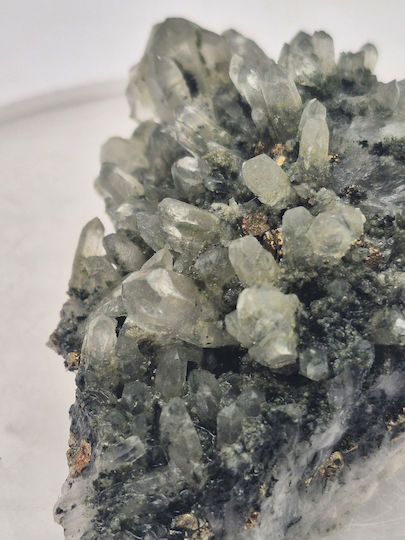 Raw Sample of Galenite Calcite Pyrite Quartz Chlorite Points – Natural Stones