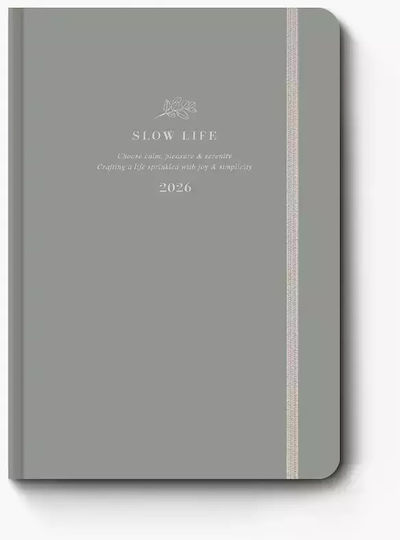 Adbook Ημερολογιο Ημερησιο 14χ21 Slow Life 12 Grey 2026