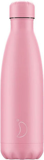 Chilly's Original Series All Pastel Bottle Thermos Stainless Steel BPA Free 500ml Pastel Pink