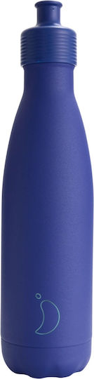 Chilly's Chilly's Sports Thermosflasche Rostfreier Stahl BPA-frei 500ml Matt Blau