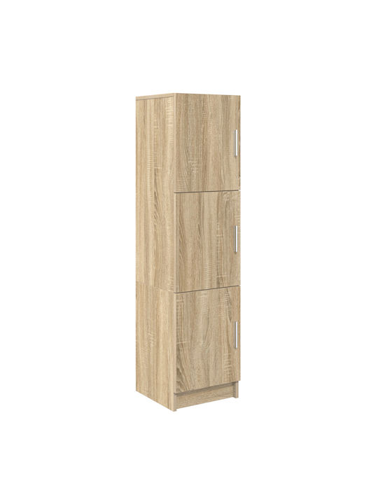 Wall Mounted Living Room Cabinet from Particle Board Sonoma Oak 31.5x32x124cm