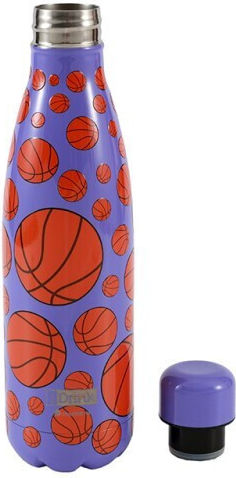 I-Total Μπουκάλι Θερμός Ανοξείδωτο 500ml Μωβ