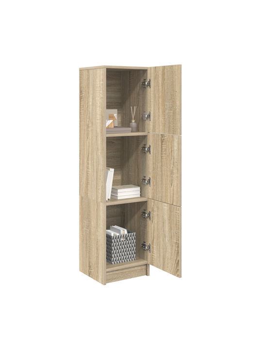 Wall Mounted Living Room Cabinet from Particle Board Sonoma Oak 31.5x32x124cm