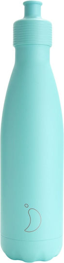 Chilly's Original Series Sports Μπουκάλι Θερμός Ανοξείδωτο BPA Free 500ml Pastel Green