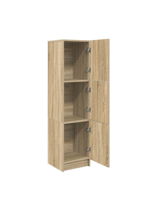 Wall Mounted Living Room Cabinet from Particle Board Sonoma Oak 31.5x32x124cm
