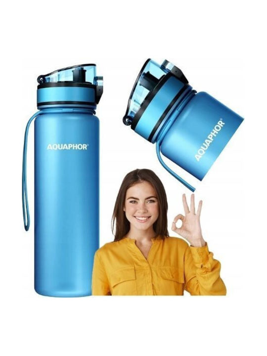 Aquaphor Παγούρι Πλαστικό με Φίλτρο 500ml Μπλε