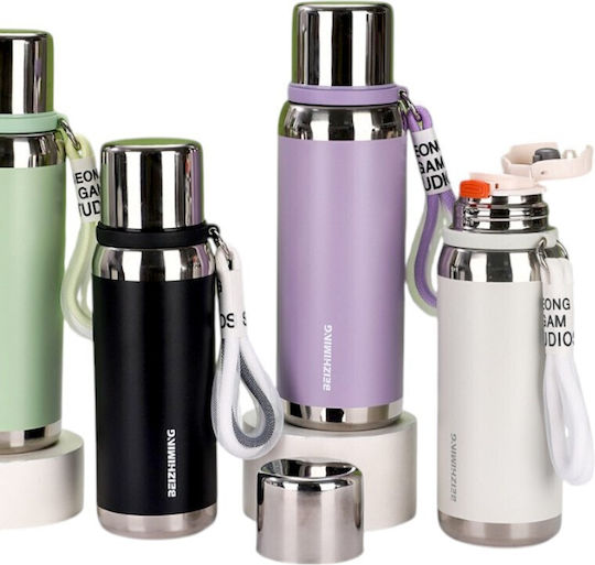 Μπουκάλι Θερμός Ανοξείδωτο / Πλαστικό 800ml Green