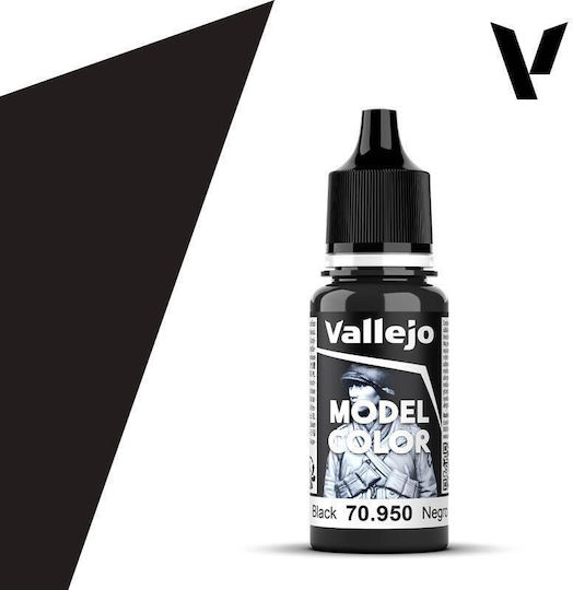 Acrylicos Vallejo Model Culoare Modelism Negru 17ml