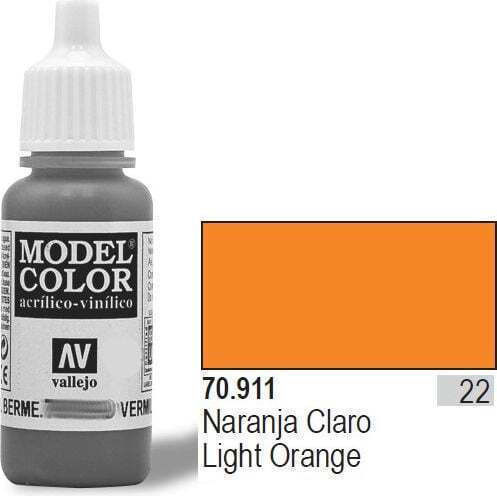 Acrylicos Vallejo Model Modellbau Farbe Light Orange 17ml