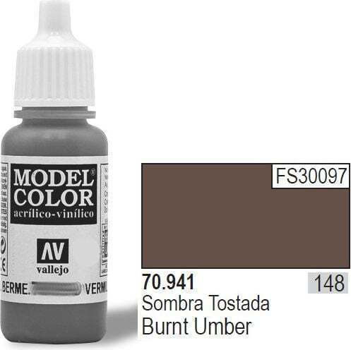 Acrylicos Vallejo Model Боя за Моделизъм Burnt Umber 17мл