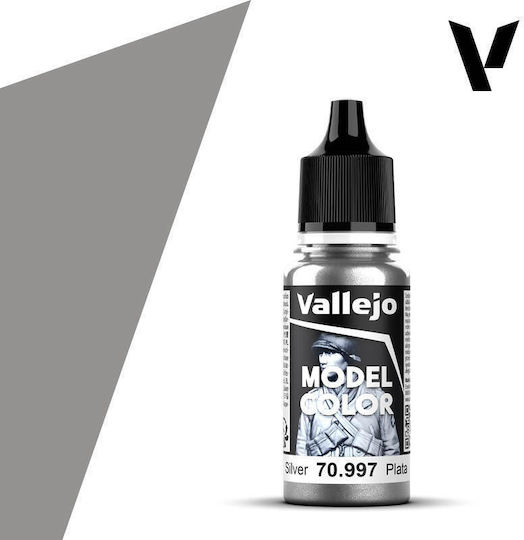 Acrylicos Vallejo Model Боя за Моделизъм Silver 17мл