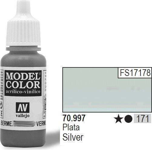 Acrylicos Vallejo Model Боя за Моделизъм Silver 17мл