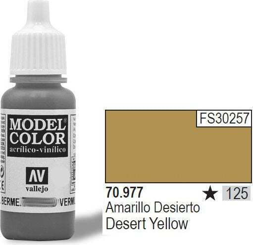 Acrylicos Vallejo Model Culoare Modelism Desert Yellow 17ml