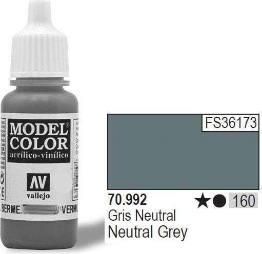 Acrylicos Vallejo Model Χρώμα Μοντελισμού Neutral Grey 17ml