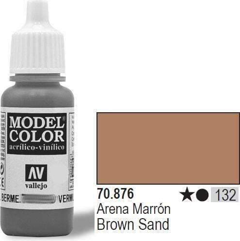Acrylicos Vallejo Model Making Paint Matt Brown Sand 17ml