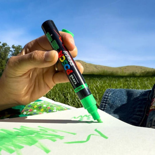 Markeri De Proiectare Uni Posca Pc-5br Culori De Bază Grosime Medie Vârf 1-4mm 8 Bucăți Pc-5br 8p