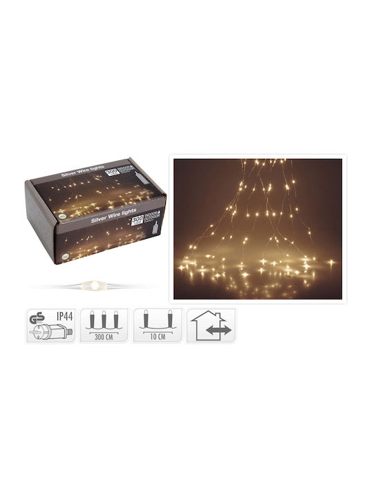 300 Λαμπάκια LED Βροχή 5μ. x 500εκ. Θερμό Λευκό 300 Λαμπάκια LED Βροχή 5μ. x 500εκ. Θερμό Λευκό