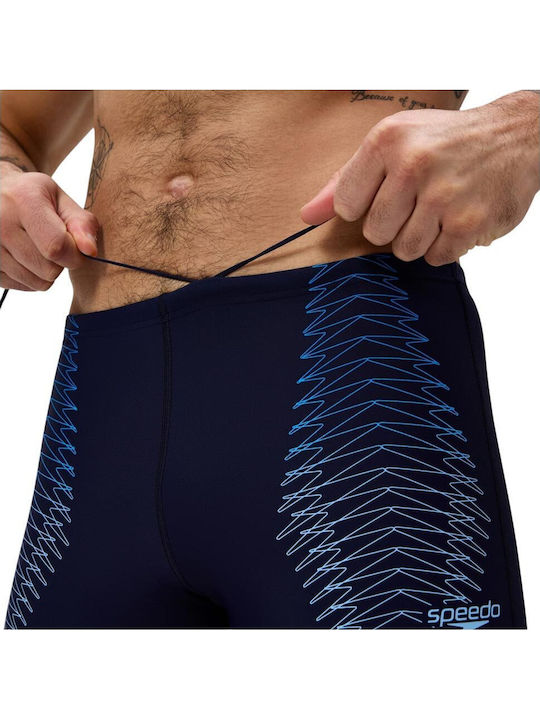 Mens Men's Swimwear Shorts Blue with Patterns