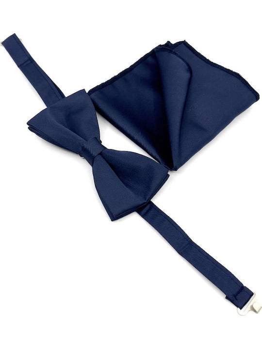 Herren Fliegen Handgefertigt Stoff Blau L-046-25/b
