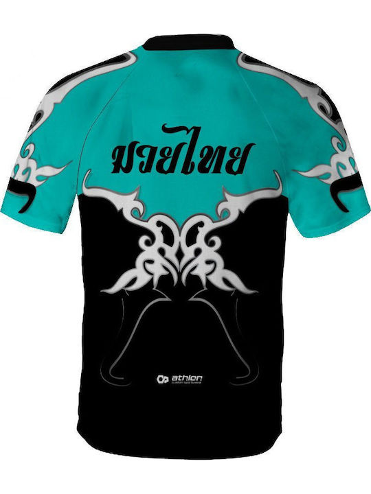 Athlon Short Sleeve Shirt 170-1864 for Muay Thai Blue
