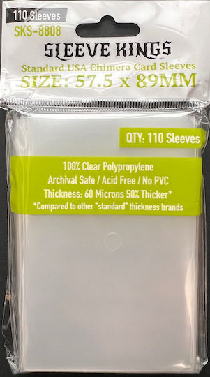Sleeve Kings Card Sleeves Standard American Size 110τμχ Clear