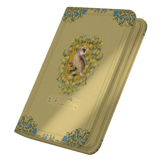 Ultimate Guard 4-Джобен Xenoskin Zipfolio - Хари Потър Hufflepuff Хари Потър Подвързия 4-Джобен Стандартен Размер