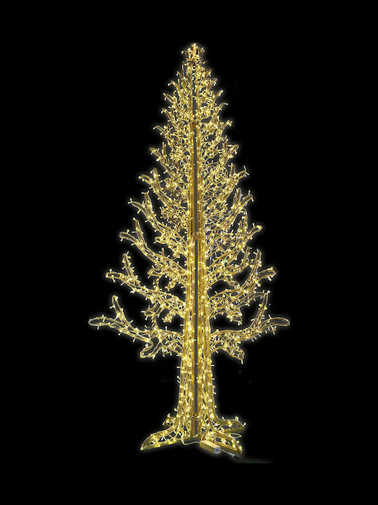Christmas Tree 400cm with LED Lighting Gold