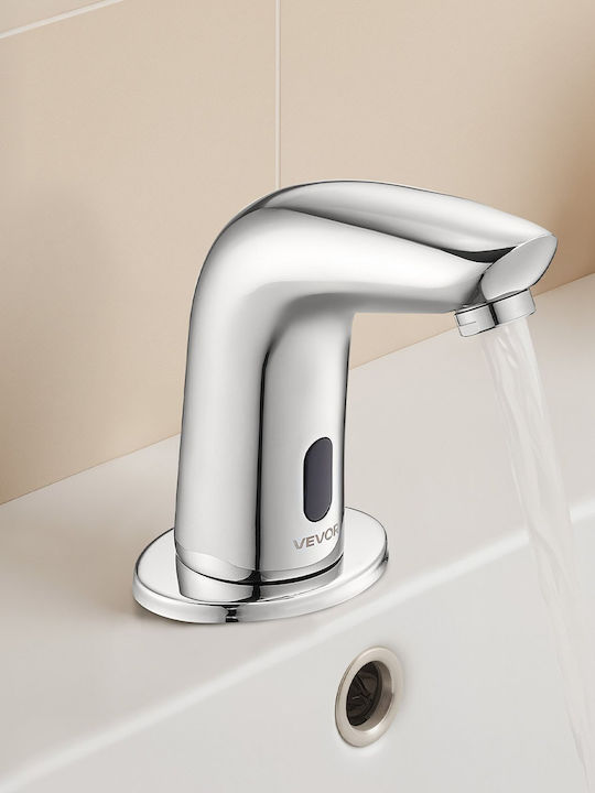 Vevor Automatic Sensor Bathroom Faucet Chrome Detection Range 16 Cm Dltdlwsbzdte4kzm5002v9
