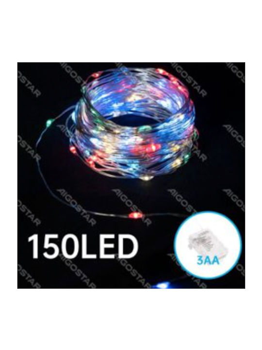 150 Λαμπάκια LED 15μ. Πολύχρωμα Μπαταρίας σε Σειρά 150 Λαμπάκια LED 15μ. Πολύχρωμα Μπαταρίας σε Σειρά