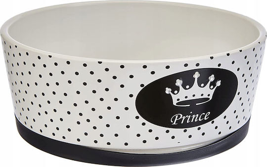 Ferplast Alya Ceramic Bowl Food & Water for Dog & Cat 1.1lt 18.6cm in White Color