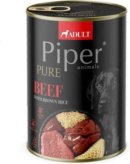 Dolina Noteci Pure Wet Food Dogs in Cans with Beef and Rice 400gr