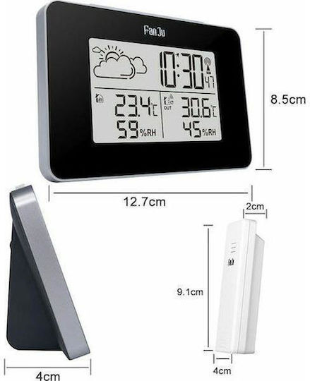 Fanju Weather Station Outdoor Sensor 190-080 Silver-Black Fj3364