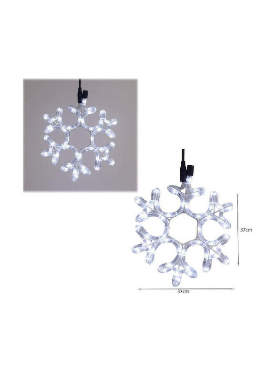Redled Snowflake Meteor Light 220v 30x30 Ip44 Cool Blue