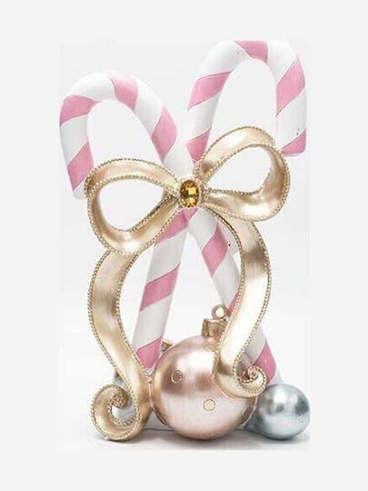 Eurolamp Christmas Plastic Figure Candy Pink Height 30.2cm
