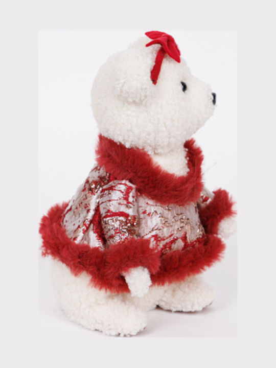Eurolamp Christmas Figure Bear Burgundy Height 23cm