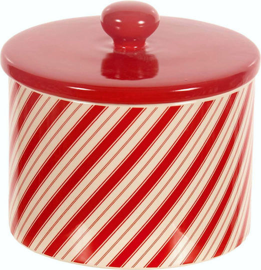 TnS Ornament de masă de Crăciun Borcan de prăjituri Ceramic L20xW20xD15cm.