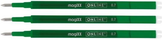 Online 3 Ανταλλακτικά Μελάνια για Στυλό Πράσινα