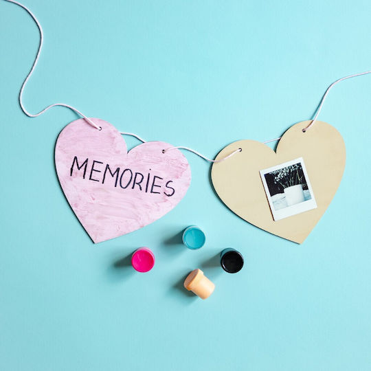 Creative Deco 4 X Large Heart Plaque Mdf 150 X 130 Mm Lightweight Decoration Signs Perfect Painting Staining Engraving Artistic Projects
