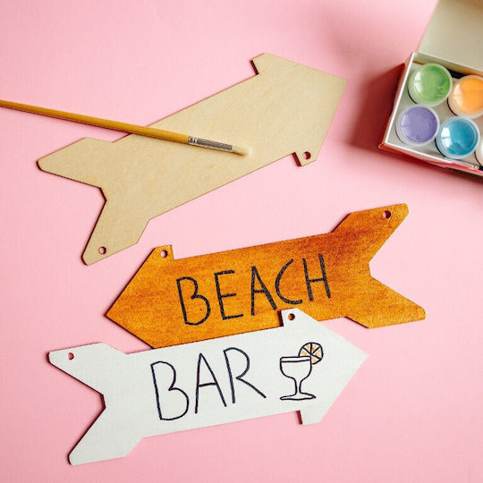 Creative Deco 5 x Arrow Shapes Made Plywood 30 x 11 Cm Unpainted Wooden Cutouts Diy